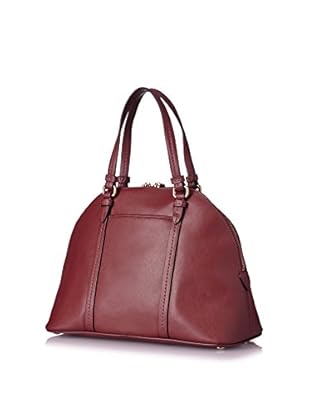 Coach Women's Peyton Leather Cora Domed Satchel, Merlot