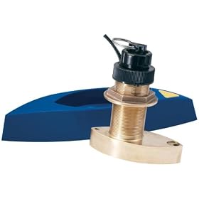 Cobra CM 610-002 Bronze Through Hull Triducer Connects to Cobra Marine Black Box... by Cobra