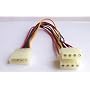 Computer Molex 4 Pin Power Supply Y Splitter Cable Free Shipping