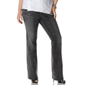 Hydraulic Plus Size Jeans, Boot Cut Grey Overdye Wash