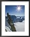 Aiguille du Midi, French Alps, Chamonix, France Framed Art Poster Print by Walter Bibikow, 18x22