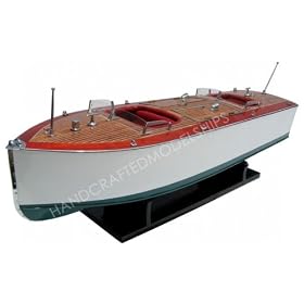 Mae West Runabout Wooden Replica Speedboat Model Boat Replica Classic Speed Boats Antique... by