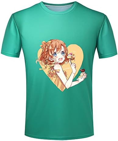 Love live Honoka Kousaka ¦Ì's T Shirt ??'s Anime peripheral T-shirt XXXX-Large Green