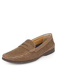 Airflex™ Comfort Leather Perforated Slip-On Loafers with Freshfeet™