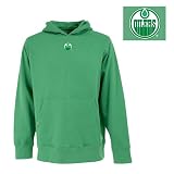 Edmonton Oilers Hooded Sweatshirt - NCAA Antigua Mens Signature Hoodie Green Medium