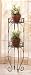 SCROLLED METAL 2 TIER PLANTER PLANT STAND SHELF UNIT