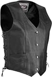 RIVER ROAD QUALITY FULL GRAIN WOMENS LEATHER MOTORCYCLE VEST