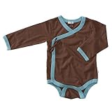 Long Sleeve Kimono Bodysuit - Chocolate