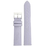 Watch Band Lavender Satin Fabric with Leather lining