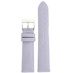 Watch Band Lavender Satin Fabric with Leather lining