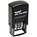 Trodat Economy Self-Inking 5-In-1 Micro Receiving Messages Date Stamp, Stamp Impression Size: 3/4 x 1 Inches, Blue/Red (E4850L)