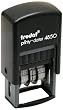 Trodat Economy Self-Inking 5-In-1 Micro Receiving Messages Date Stamp, Stamp Impression Size: 3/4 x 1 Inches, Blue/Red (E4850L)