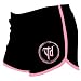 THROWDOWN - Oroborous Pink Logo - Black Track Shorts