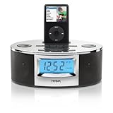 Homedics HMDX-C20 Speaker Dock for iPod with AM/FM Clock Radio and Nature Sounds, Silver