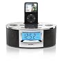 Homedics HMDX-C20 Speaker Dock for iPod with AM/FM Clock Radio and Nature Sounds, Silver