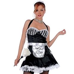 3pc Sexy French Maid Womens Halloween Costume