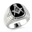 Mens Masonic Ring, Size: 8-13