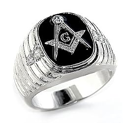 Mens Masonic Ring, Size: 8-13