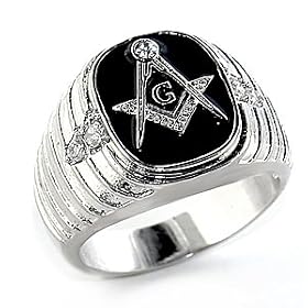 Mens Masonic Ring, Size: 8-13