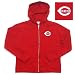 Cincinnati Reds YOUTH Girls Lucky Zip Front Hoody Sweatshirt Zip Hooded Sweatshi