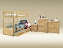 Birch Twin/Twin Spindle Bunk Bed by Good Trading