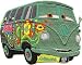 Disney Pixar Movie Cars VW AG Bus Fillmore Embroidered iron on Patch