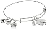 Alex and Ani 2016 Graduation Cap Expandable Rafaelian Silver Finish Bangle Bracelet