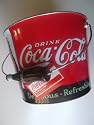 Coke Beverage Bucket / Coke Straw Cannister Combo