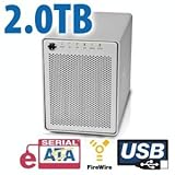 2.0TB OWC Mercury Elite Pro Qx2 4 Bay eSATA,FireWire 800+USB 2.0 Enterprise ....