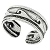 Sterling Silver Tribal Wave Design Ear Cuff, 3/16" (4mm) tall