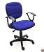 Blue Fabric Office Chair w/Arms, Gas Lift & Great Student or Computer Chair