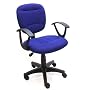 Blue Fabric Office Chair w/Arms, Gas Lift & Great Student or Computer Chair