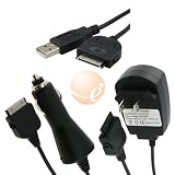 Wall + Car Charger+Data Cable For Apple iPod iPhone 3Gs