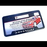 Chrysler Crossfire Black Steel License Frame