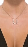 Forplay Rhinestone Horseshoe Necklace by Forplay