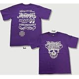 MOONEYES ムーンアイズ スカル柄 ムーンサーフTシャツ パープル Lサイズ MES163