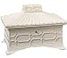 Global Views 20-1/4-Inch Long by 14-Inch Tall Grande Jewelry Box, White