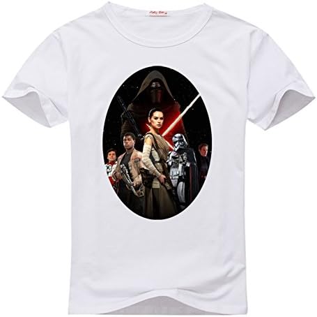 LBJY Star Wars The Force Awakens logo Men's classic White T-shirt X-Large