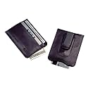 Harness Cowhide Leather Credit Card Case and Money Clip