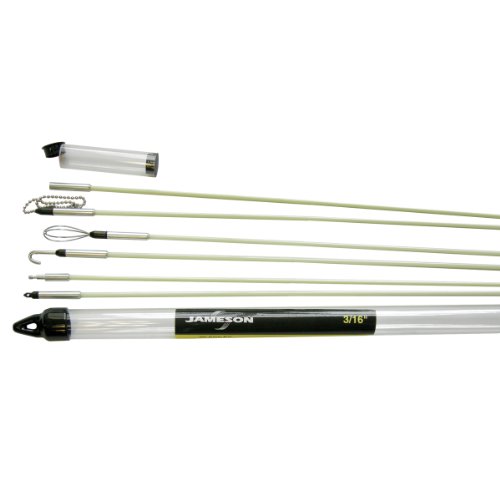 Jameson Fiberglass Glow Fish Rods, 30' Deluxe Kit with Accessories