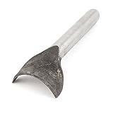 uxcell　革パンチ　皮ポンチ　手芸　手工具　ベルト　紐　半円形　穴あけ　金属製　シルバーグレー