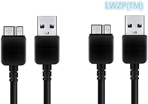 LWZP(TM) High Quality Micro USB Data Charger Cable Cord 2pack 3 Feet 1M Sync & Charging Cable for For Samsung Galaxy 5/Note 3 Galaxy i9600 N9000 (2pack,3feet,Black)2