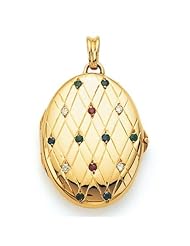 Victor Mayer 18K Gold Diamond Locket With Assorted Gems 18K Yellow Gold