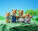 Sylvanian Families - Honey Fox Family
