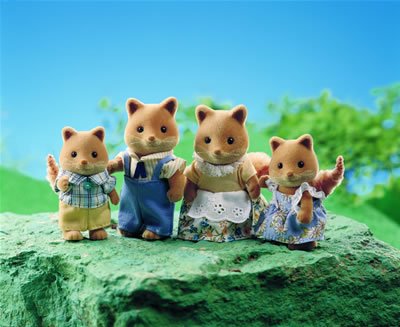 Sylvanian Families - Honey Fox Family