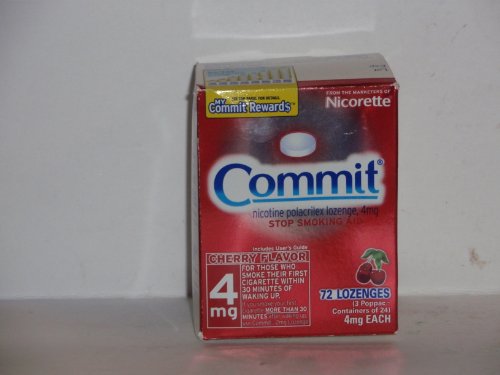 Commit Lozenges 4 Mg Cherry Flavor, 72 count (Pack of 1)