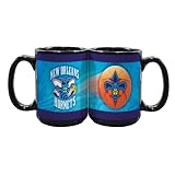NBA New Orleans Hornets 2 Pack 15oz Black SportsBall Mug