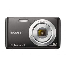 Sony DSCW520 Cyber-shot Digital Still Camera - Black (14.1MP, 5x Optical Zoom) 2.7 inch LCD