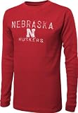 Nebraska Cornhuskers Red Time Out Screen Print Long Sleeve Thermal Shirt
