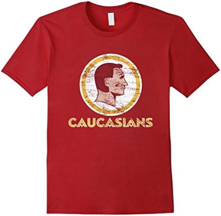 Men's Washington Caucasians Football T-shirt XL Cranberry
